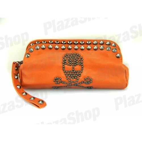 Necessaire Pequena Bolsa Caveira 2013 (Laranja)