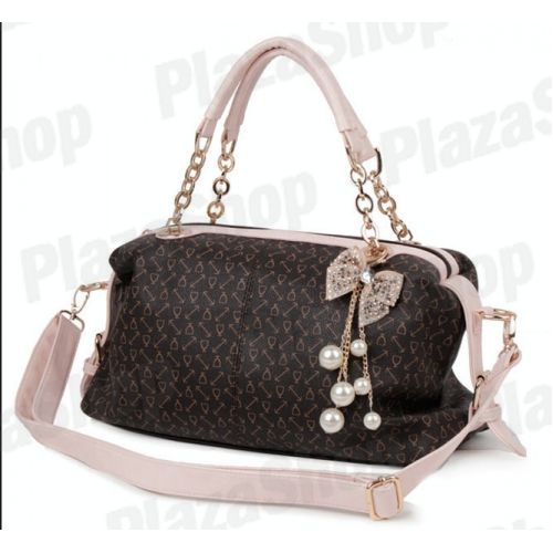 Bolsa Luxo 2013 Clássica Pedras e Laço (marron)