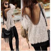 Blusa Moda Feminina Pele Corte Transparente C5847