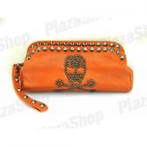 Necessaire Pequena Bolsa Caveira 2013 (Laranja)