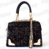 Bolsa Com Alça Casual - Leopardo Fashion 2013 (preto)
