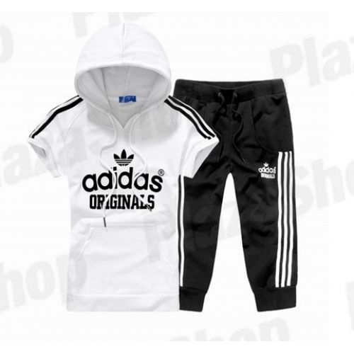 Conjunto Moletom Adidas Feminino Blusa e Calça (branco)