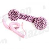 Pop Phone para iPhone 4 (4s ou 4g) - Leopardo (rosa)