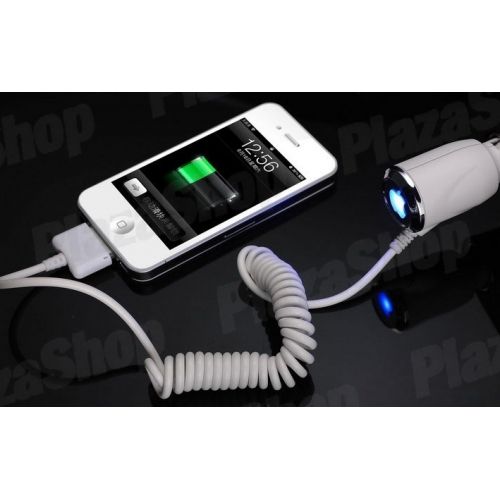 Carregador Automotivo para iPhone 3 ou 4 (branco)