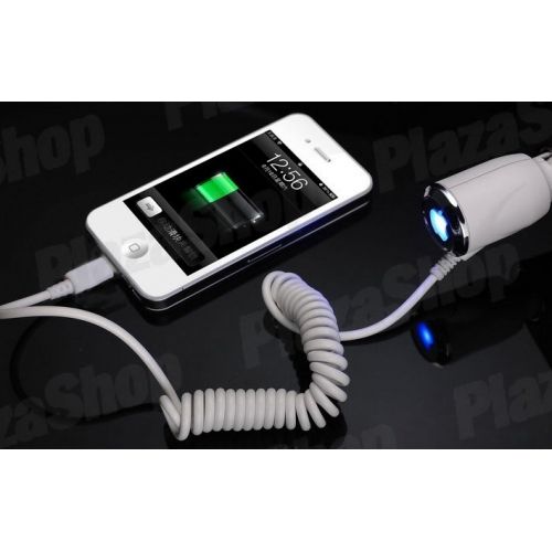 Carregador Automotivo para iPhone 5 (branco)